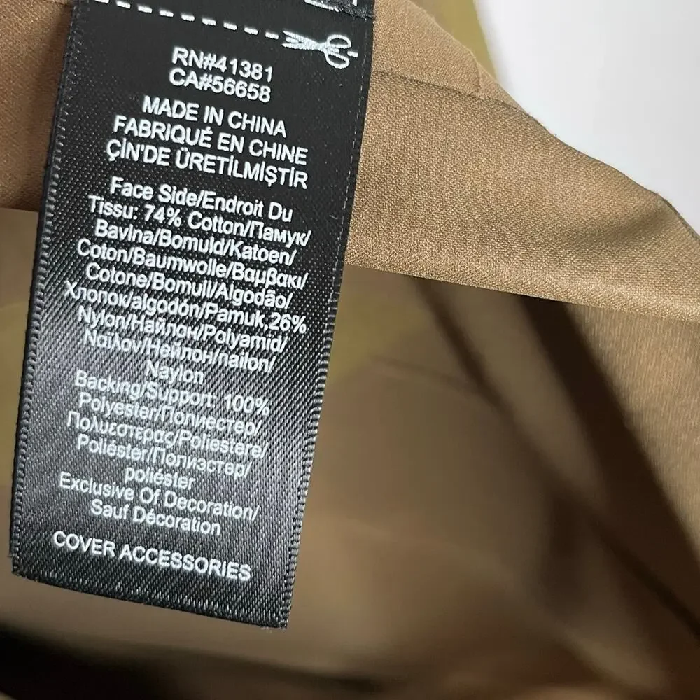 RRL Ralph Lauren Raincoat Trench Coat Mens M Olive Waterproof Mac Coat NWT
